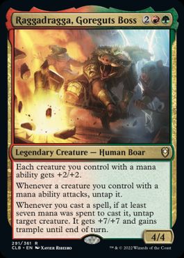 Raggadragga, Goreguts Boss - Magic: The Gathering - CLB Near Mint Inglés