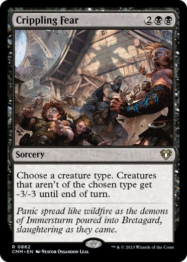 Crippling Fear - Magic: The Gathering - CMM Near Mint Inglés