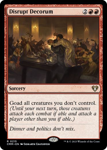 Disrupt Decorum - Magic: The Gathering - CMM Near Mint Inglés