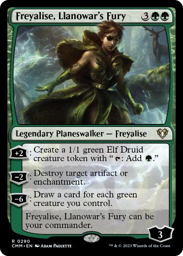 Freyalise, Llanowar's Fury - Magic: The Gathering - CMM Near Mint Inglés