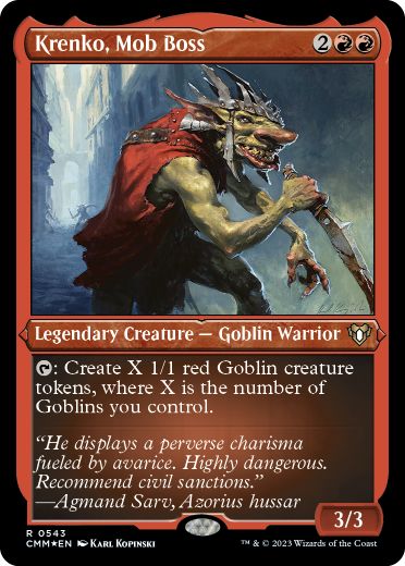 Krenko, Mob Boss - Magic: The Gathering - CMM-BF Near Mint Inglés