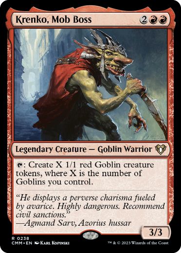 Krenko, Mob Boss - Magic: The Gathering - CMM Near Mint Inglés
