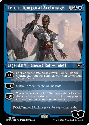 Teferi, Temporal Archmage - Magic: The Gathering - CMM-BF Near Mint Inglés