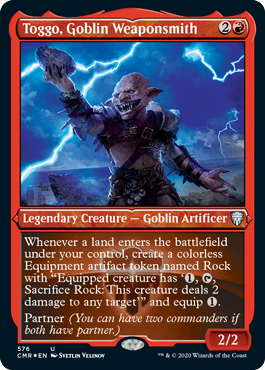 Toggo, Goblin Weaponsmith - Magic: The Gathering - CMR-BF Near Mint Inglés