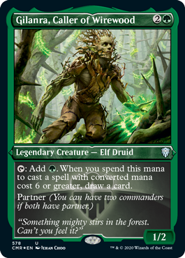 Gilanra, Caller of Wirewood - Magic: The Gathering - CMR-BF Near Mint Inglés