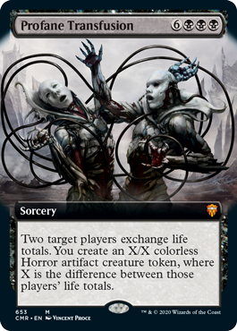 Profane Transfusion - Magic: The Gathering - CMR-BF Near Mint Inglés