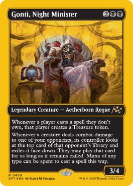 Gonti, Night Minister - Magic: The Gathering - DFT-BF Near Mint Inglés