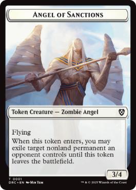 Angel of Sanctions+Vizier of Many Faces Token - Magic: The Gathering - DRC Near Mint Inglés