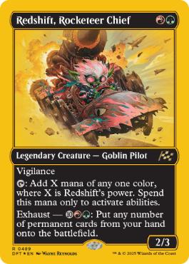 Redshift, Rocketeer Chief - Magic: The Gathering - DFT-BF Near Mint Inglés