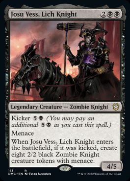 Josu Vess, Lich Knight - Magic: The Gathering - DMC Near Mint Inglés