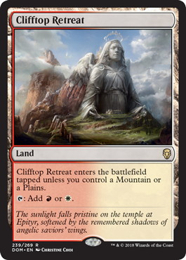 Clifftop Retreat - Magic: The Gathering - DOM Near Mint Inglés