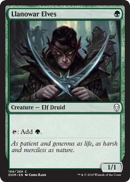 Llanowar Elves - Magic: The Gathering - DOM Near Mint Inglés