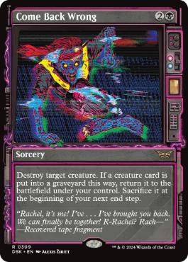 Come Back Wrong - Magic: The Gathering - DSK-BF Near Mint Inglés