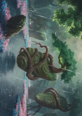 【Art Card】Rain-Slicked Copse - Magic: The Gathering - ECL Near Mint Japonés