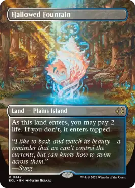 Hallowed Fountain - Magic: The Gathering - ECL-BF Near Mint Inglés