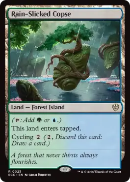 Rain-Slicked Copse - Magic: The Gathering - ECC Near Mint Inglés