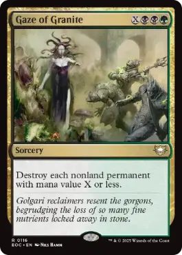 Gaze of Granite - Magic: The Gathering - EOC Near Mint Inglés