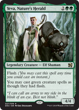 Yeva, Nature's Herald - Magic: The Gathering - EvI Near Mint Japonés