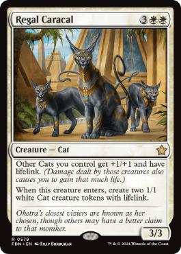 Regal Caracal - Magic: The Gathering - FDN Near Mint Inglés