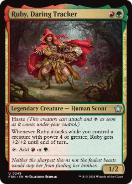 Ruby, Daring Tracker - Magic: The Gathering - FDN Near Mint Inglés