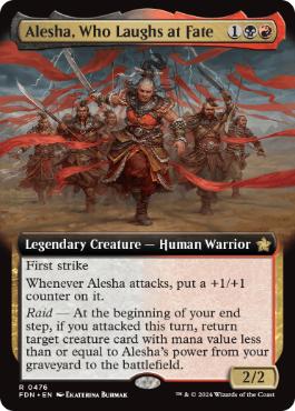 Alesha, Who Laughs at Fate - Magic: The Gathering - FDN-BF Near Mint Inglés