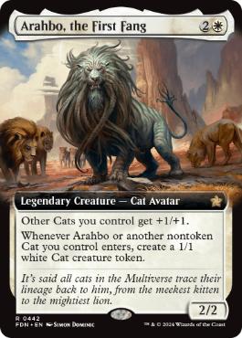Arahbo, the First Fang - Magic: The Gathering - FDN-BF Near Mint Inglés
