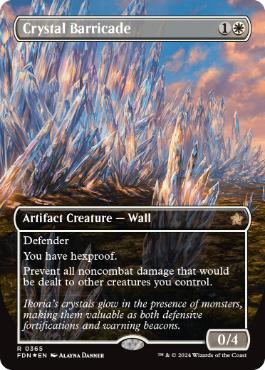 Crystal Barricade - Magic: The Gathering - FDN-BF Near Mint Inglés