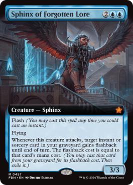 Sphinx of Forgotten Lore - Magic: The Gathering - FDN-BF Near Mint Inglés