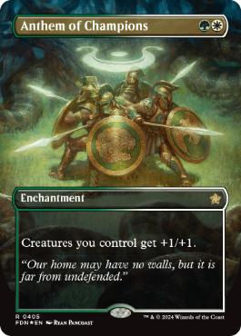 Anthem of Champions - Magic: The Gathering - FDN-BF Near Mint Inglés