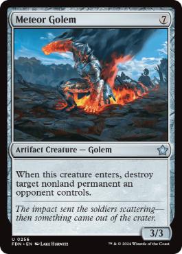 Meteor Golem - Magic: The Gathering - FDN Near Mint Inglés