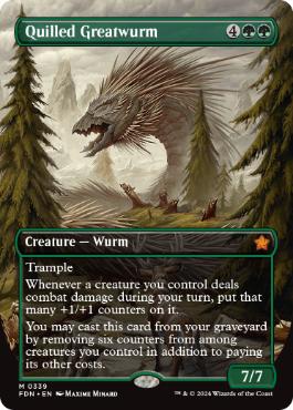 Quilled Greatwurm - Magic: The Gathering - FDN-BF Near Mint Inglés