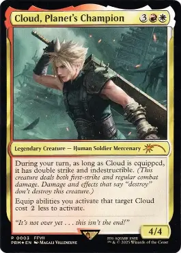 Cloud, Planet's Champion - Magic: The Gathering - Promo Near Mint Inglés