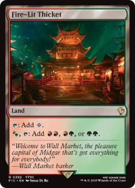 Fire-Lit Thicket - Magic: The Gathering - FIC Near Mint Inglés