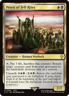 Priest of Fell Rites - Magic: The Gathering - FIC Near Mint Inglés