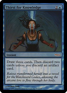 Thirst for Knowledge - Magic: The Gathering - FNM Near Mint Inglés