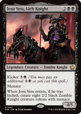 Josu Vess, Lich Knight - Magic: The Gathering - FDC Near Mint Inglés