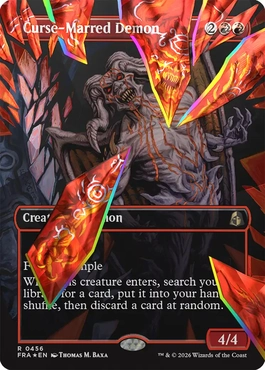 Curse-Marred Demon - Magic: The Gathering - FRA-BF Near Mint Inglés