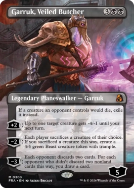 Garruk, Veiled Butcher - Magic: The Gathering - FRA-BF Near Mint Inglés
