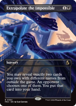 Extrapolate the Impossible - Magic: The Gathering - FRA-BF Near Mint Inglés