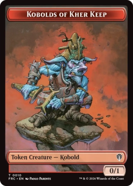 Kobolds of Kher Keep+Map Token - Magic: The Gathering - FRC Near Mint Inglés