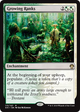 Growing Ranks - Magic: The Gathering - GK1-GW Near Mint Japonés
