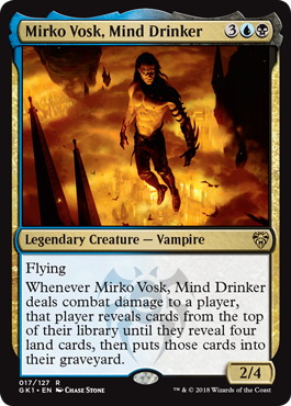 Mirko Vosk, Mind Drinker - Magic: The Gathering - GK1-UB Near Mint Japonés