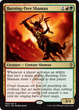 Burning-Tree Shaman - Magic: The Gathering - GK2-RG Near Mint Japonés