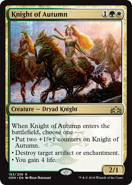 Knight of Autumn - Magic: The Gathering - GRN Near Mint Inglés