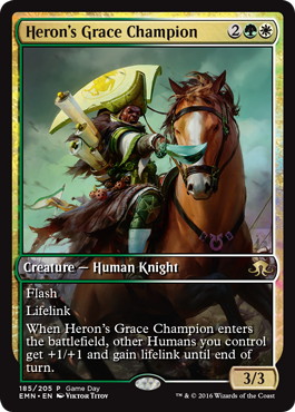 Heron's Grace Champion - Magic: The Gathering - Game Day Promos Near Mint Inglés