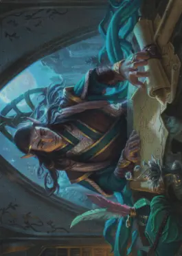 【Art Card】Elrond, Moon-Reader - Magic: The Gathering - HOB Near Mint Japonés