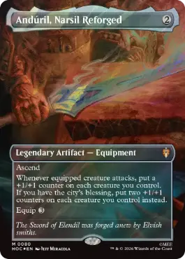 Andúril, Narsil Reforged - Magic: The Gathering - HOC Near Mint Inglés
