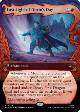 Last Light of Durin's Day - Magic: The Gathering - HOB-BF Near Mint Inglés