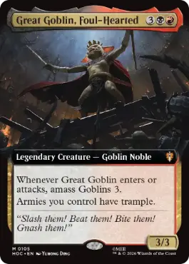 Great Goblin, Foul-Hearted - Magic: The Gathering - HOC Near Mint Inglés