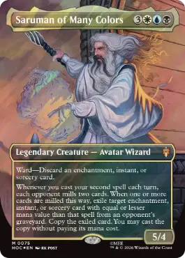 Saruman of Many Colors - Magic: The Gathering - HOC Near Mint Inglés